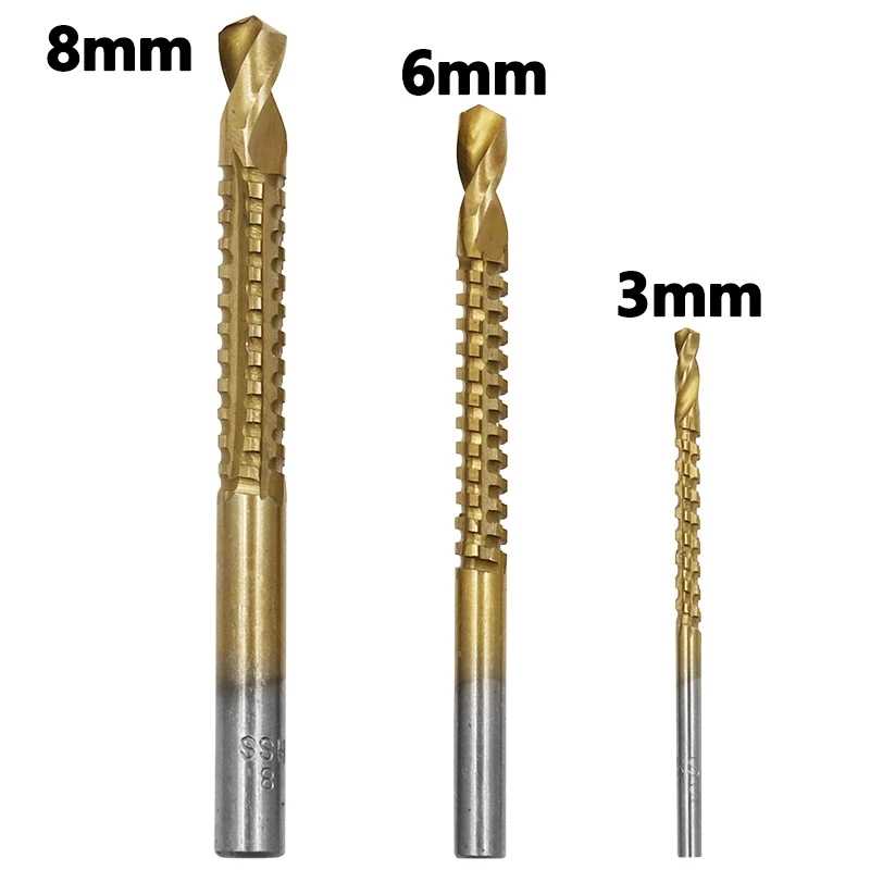 π© 6Pcs Titanium Step Drill Bit Set